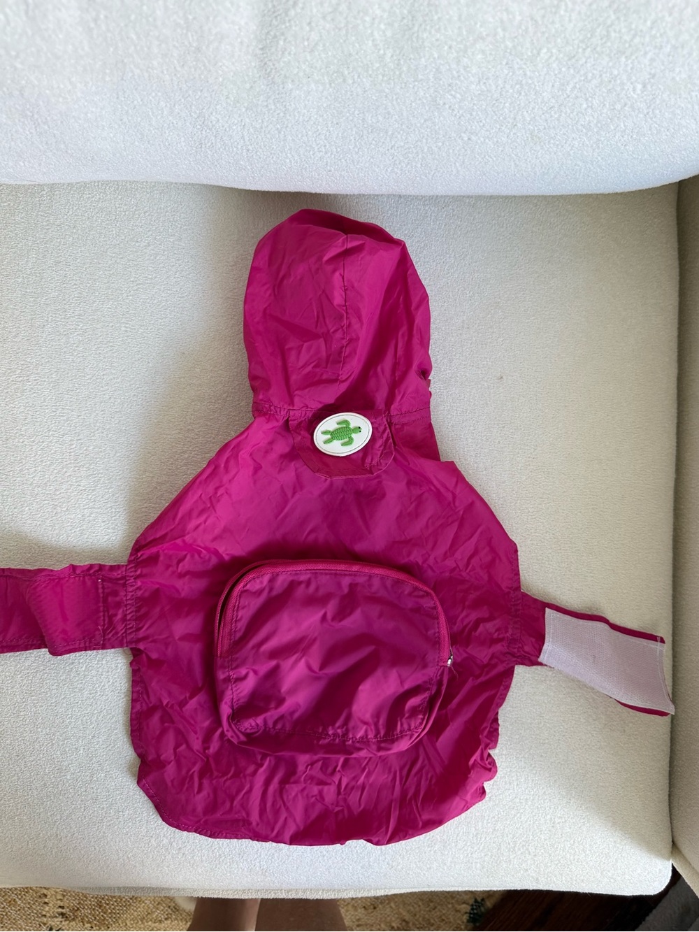 Small Pet Hooded Bib with Front Pocket - Foldable